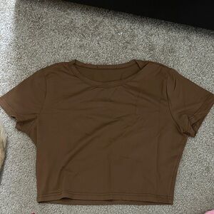 Brown Women's Crop Top